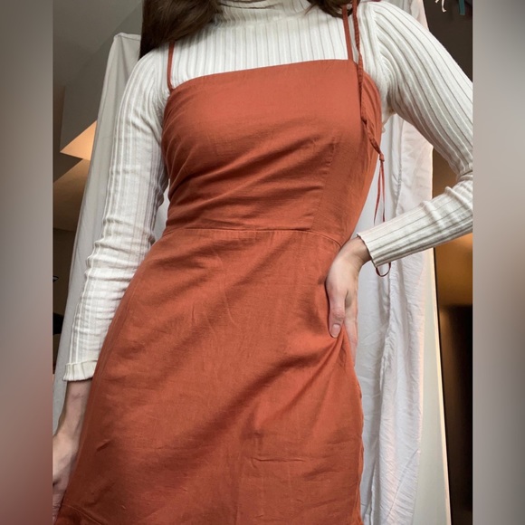 Abercrombie burnt orange dress - Picture 2 of 4